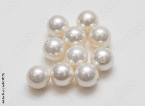 White Artificial Pearls