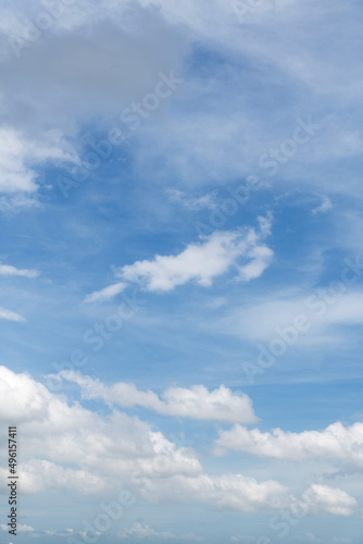 Blue sky with white clouds