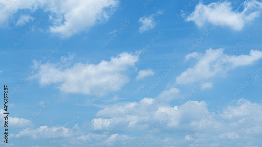 Beautiful blue sky with white clouds Beautiful blue sky with white clouds
