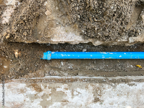 Street was Under Construction for Water Pipe Line