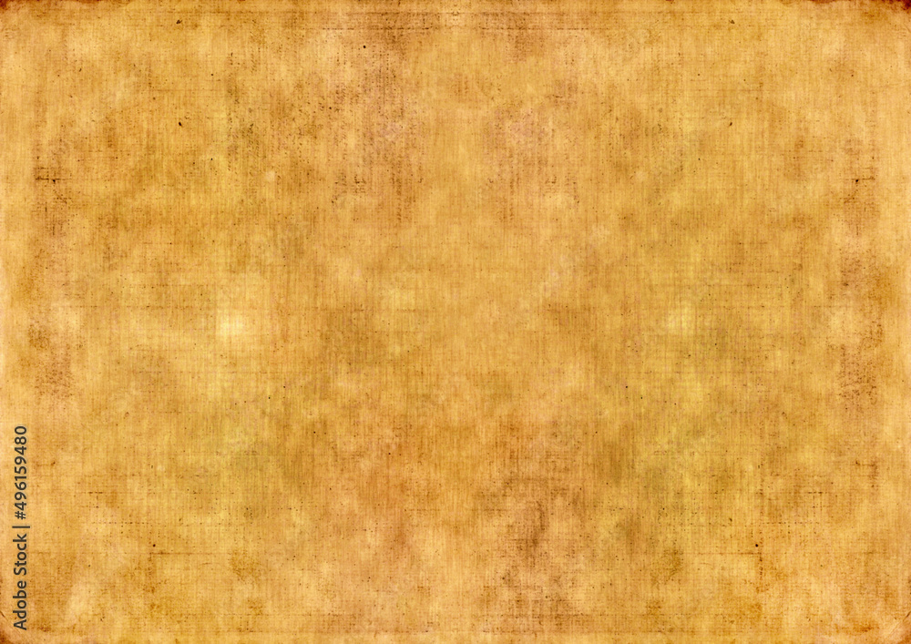 Obraz premium Texture of old brown or yellow paper with scratches. Texture of retro paper, parchment