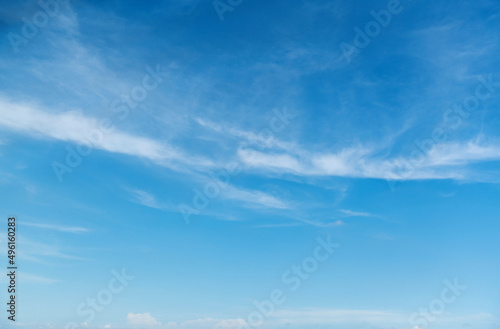 Photography Blue sky with white clouds background