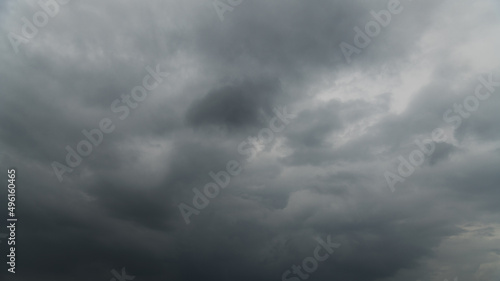 Dramatic sky with storm clouds