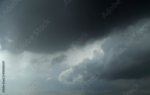 Dramatic sky with storm clouds