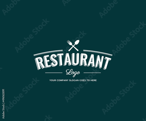 Restaurant logo design. Food or restaurant vector logo design.