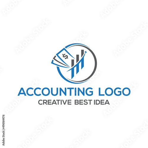 Accounting logo  and financial money design accounting, consultant, finance Template 