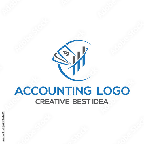 Accounting logo  and financial money design accounting, consultant, finance Template 
