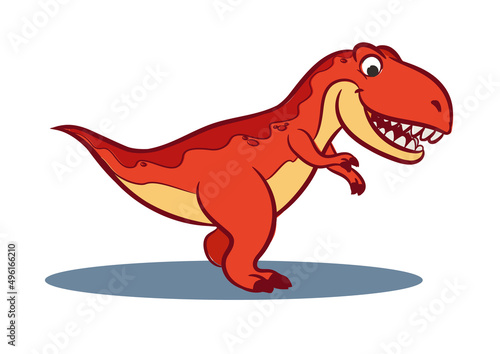 cartoon tyrannosaurus illustration for children