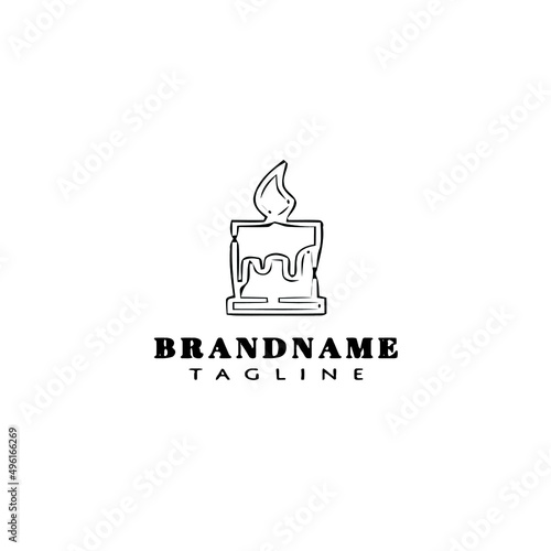 chandelier logo cartoon icon design template isolated vector illustration