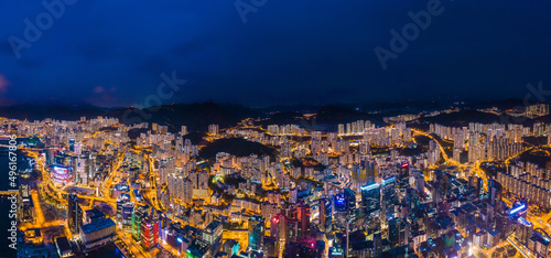 Amazing Aerial view of Kwun Tong, focus on the East side of Hong Kong