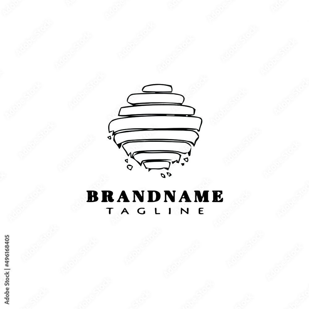 honey cartoon design logo template icon black isolated vector honey cartoon design logo template icon black isolated vector