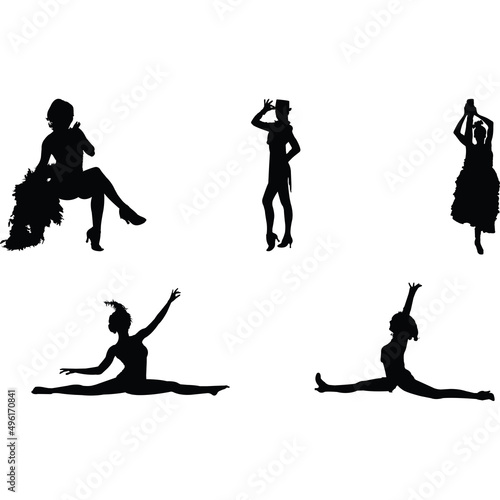 Cabaret Silhouette Vector