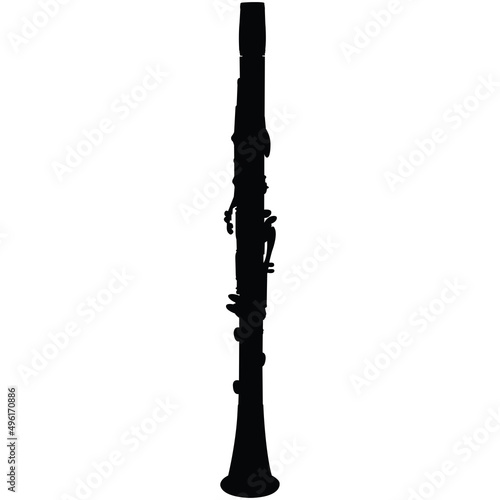 Clarinet Silhouette Vector