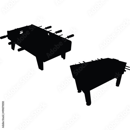 Foosball Silhouette Vector