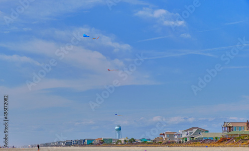 Kites over beach