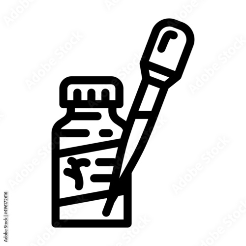fertilizers liquid line icon vector. fertilizers liquid sign. isolated contour symbol black illustration