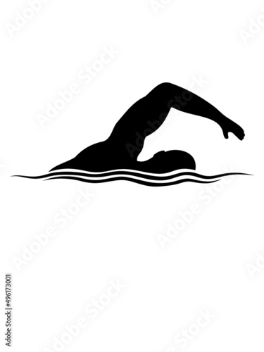 Sport Schwimmer Silhouette 