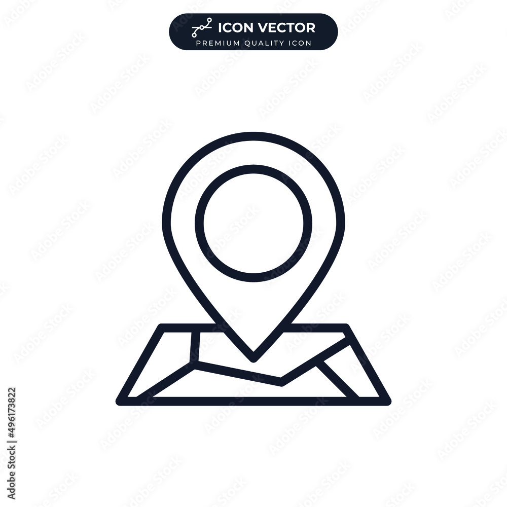 map location icon symbol template for graphic and web design collection logo vector illustration map location icon symbol template for graphic and web design collection logo vector illustration