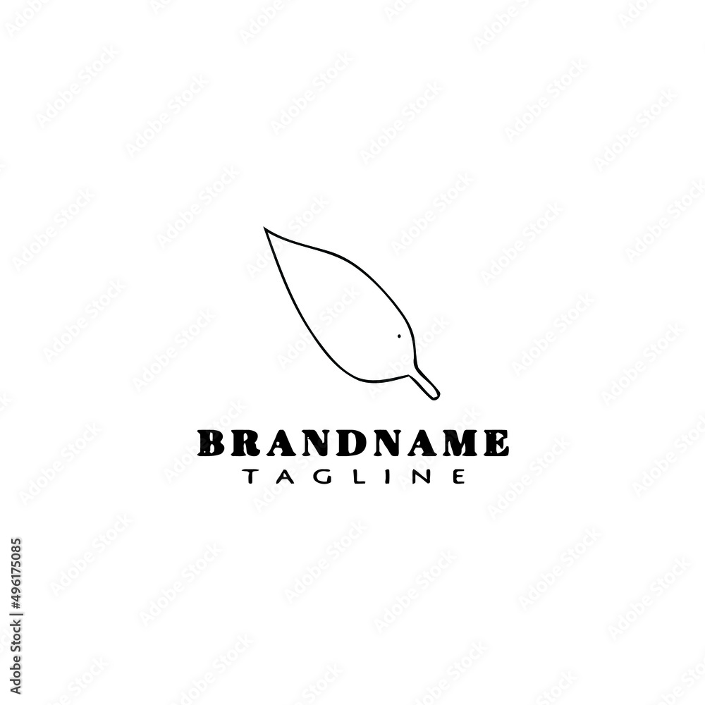 leaf logo cartoon icon design template black isolated vector illustration leaf logo cartoon icon design template black isolated vector illustration