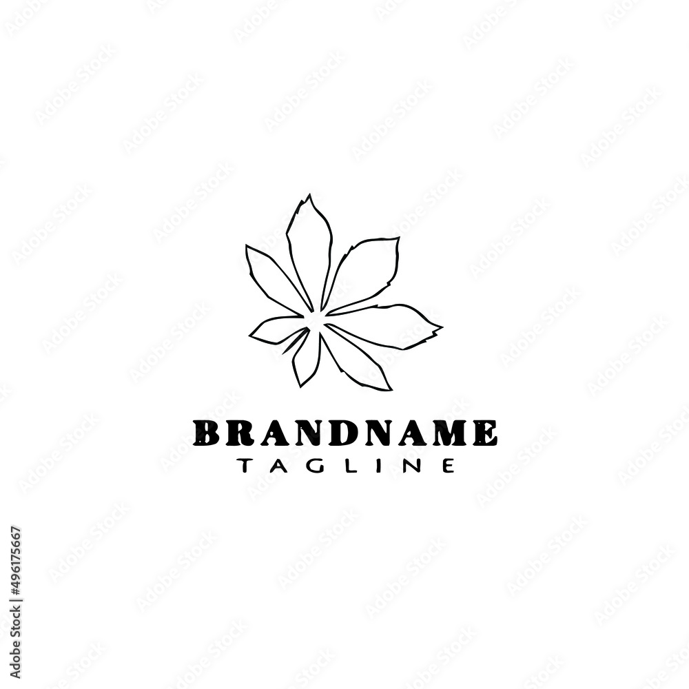 leaf logo cartoon icon design template black isolated vector illustration leaf logo cartoon icon design template black isolated vector illustration