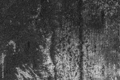 Old grunge wall black and white texture background dark weathered rough dirty