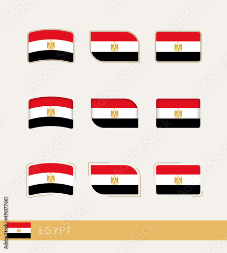 Free Download Vector flags of Egypt, collection of Egypt flags. - GFXLoad