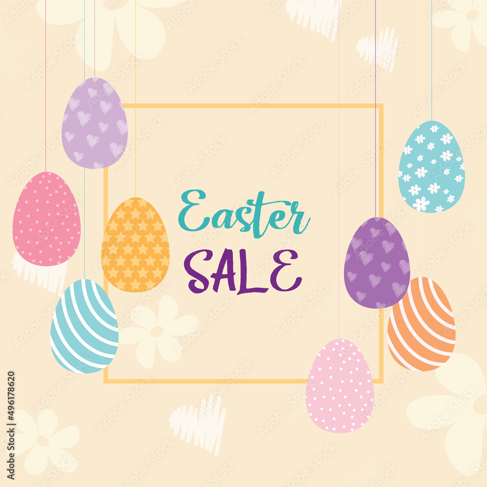 Easter sale card Easter sale card
