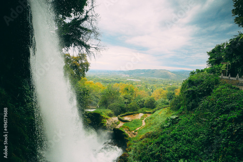Exciting and powerful waterfalls in Edessa, northern Greece