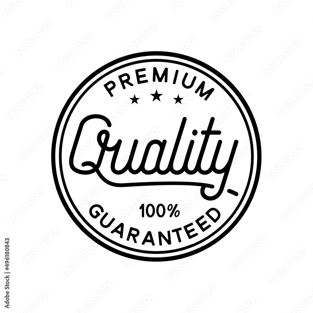 Premium Quality Product. 100% Guaranteed Design Template. vector and Illustration.