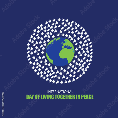 Vector International Day of Living Together in Peace