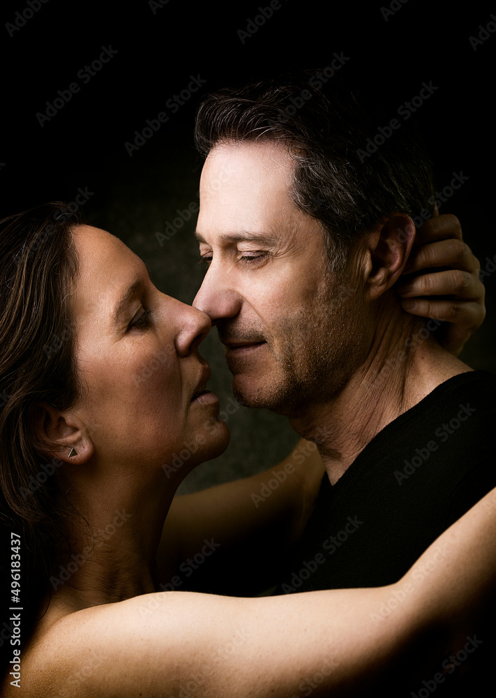 mature couple in romantic attitude XII mature couple in romantic attitude XII