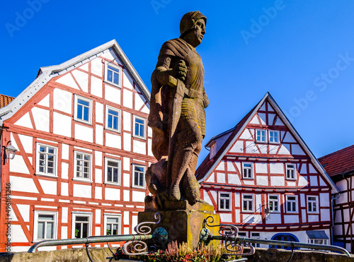 historic buildings at the old town of Schlitz photo