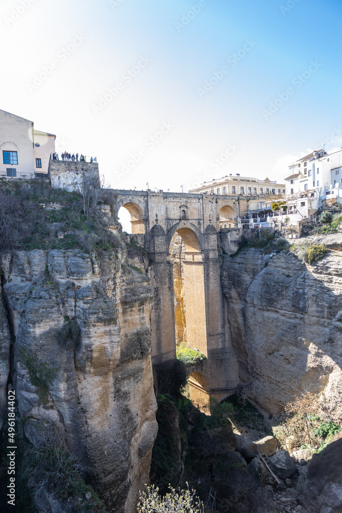 Ronda bridge from Minas del Rey Moro