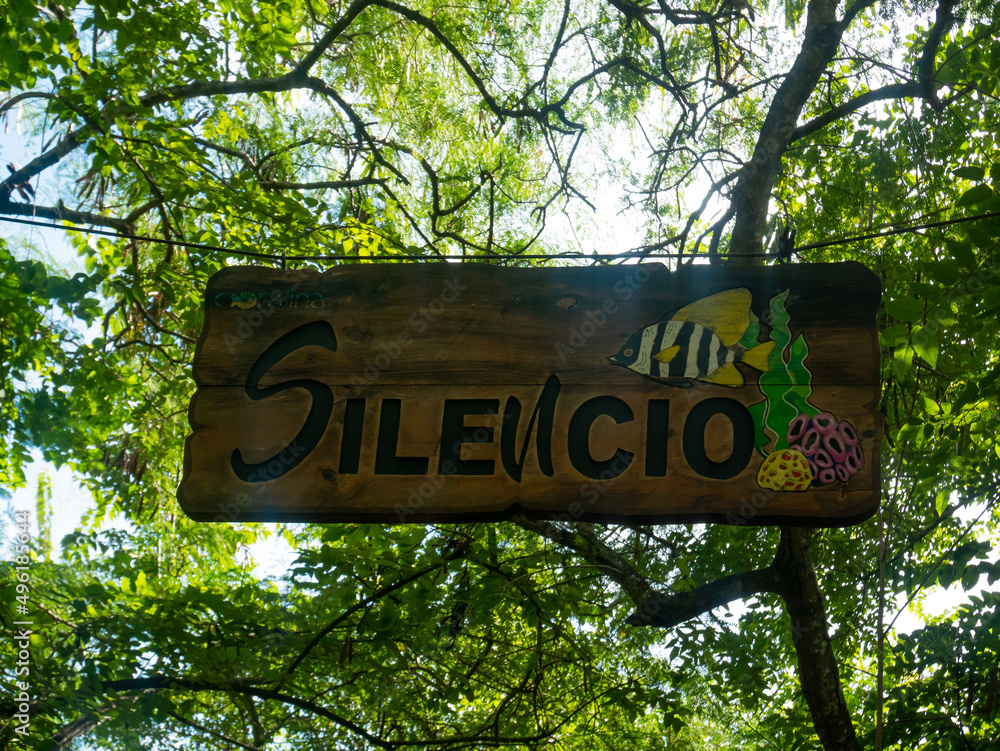 Symbol of a Wood Board with the Name of