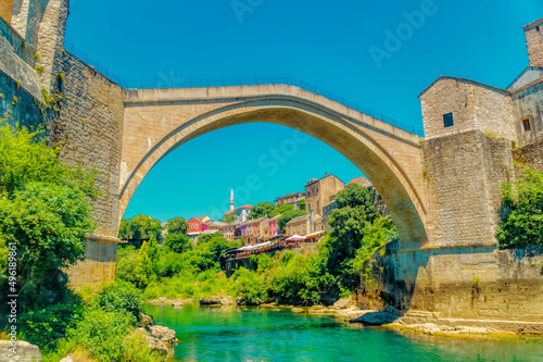 Old bridge in Mostar, Bosnia and Herzegovina.