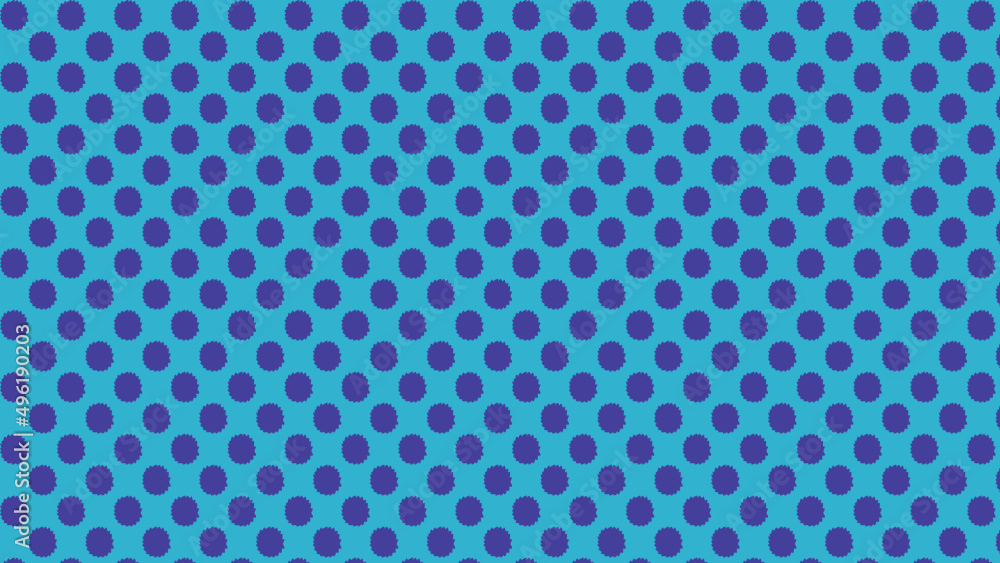 wrapping paper purple specks on blue background