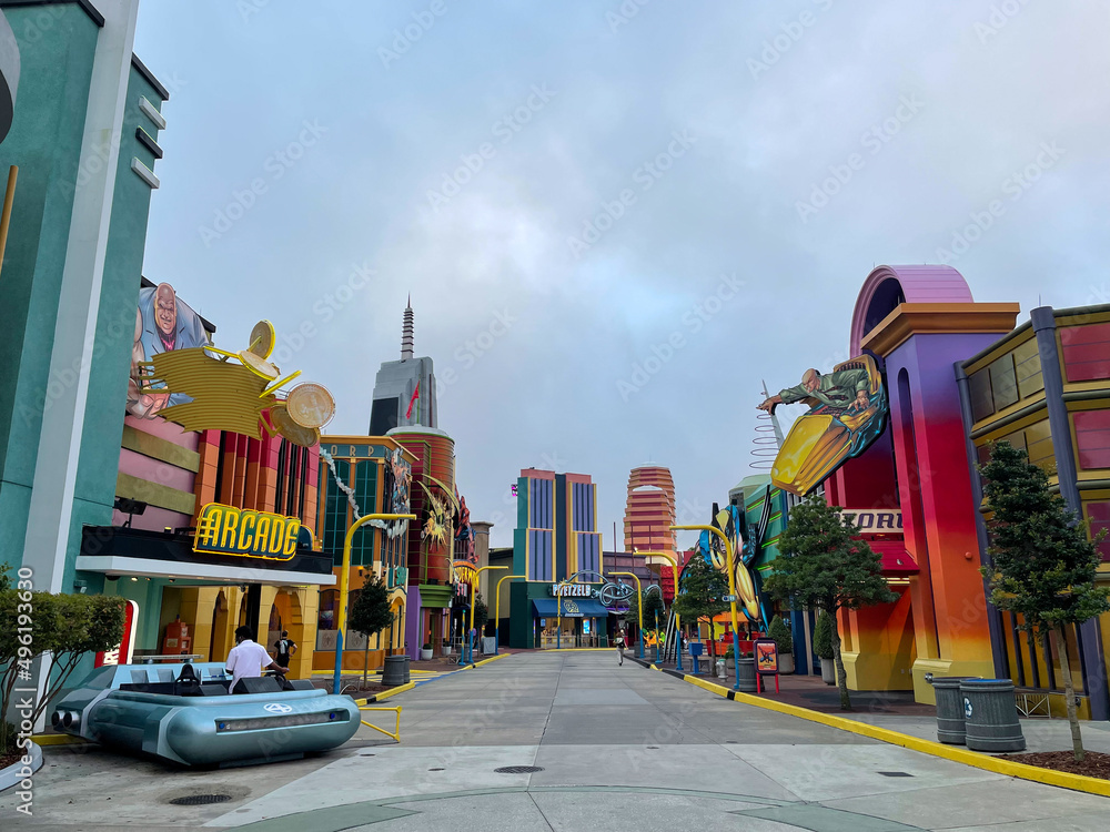 Fototapeta premium Universal Park, Islands of Adventure in Orlando, Florida