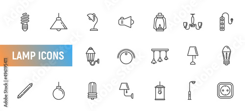 Lamp light bulb vector home flat design. Lantern lightbulb electric energy object pictogram