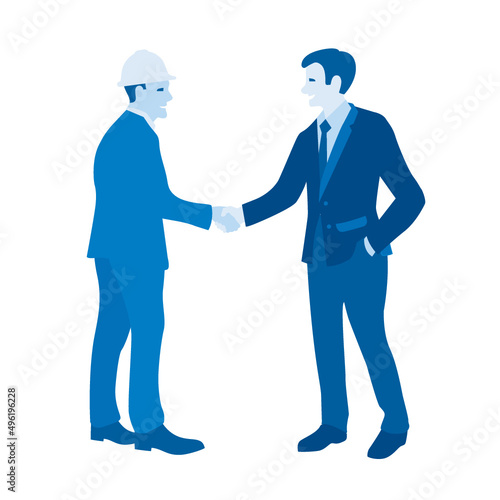 Personas cerrando negocios