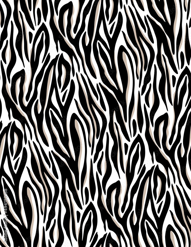 Seamless zebra pattern, animal print. Seamless zebra pattern, animal print.