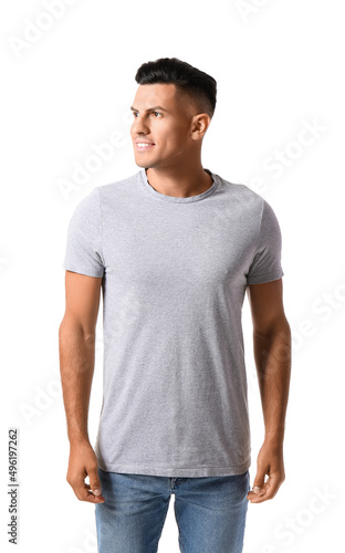 Handsome young man in styli...