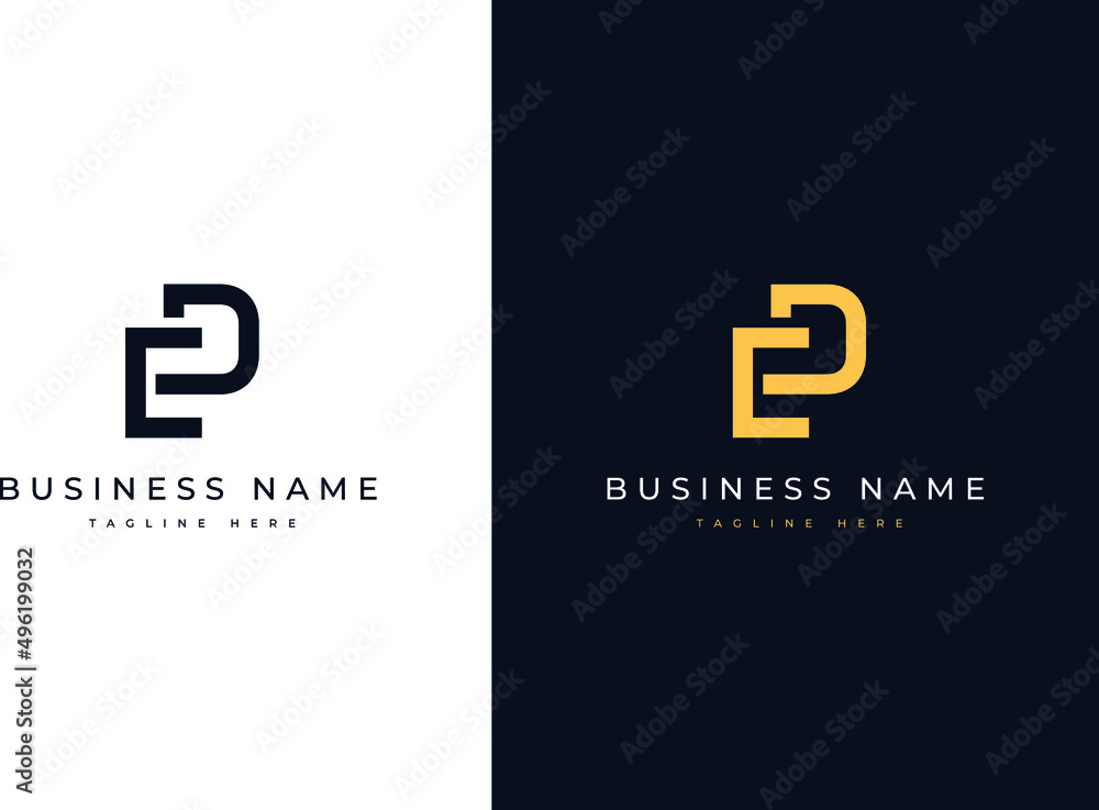 Minimal and Modern initial letter ED logo design for Brand identity Minimal and Modern initial letter ED logo design for Brand identity