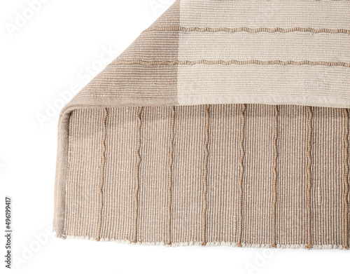 Neutral beige woven fabric ...
