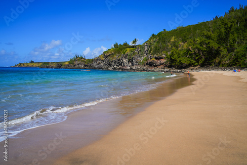 Slaughthouse Beach in the west of Maui island in Hawaii, United States