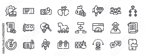 business thin line icons collection. business editable outline icons set. time management, officer, online support, abacus, opinion, reduction stock vector.
