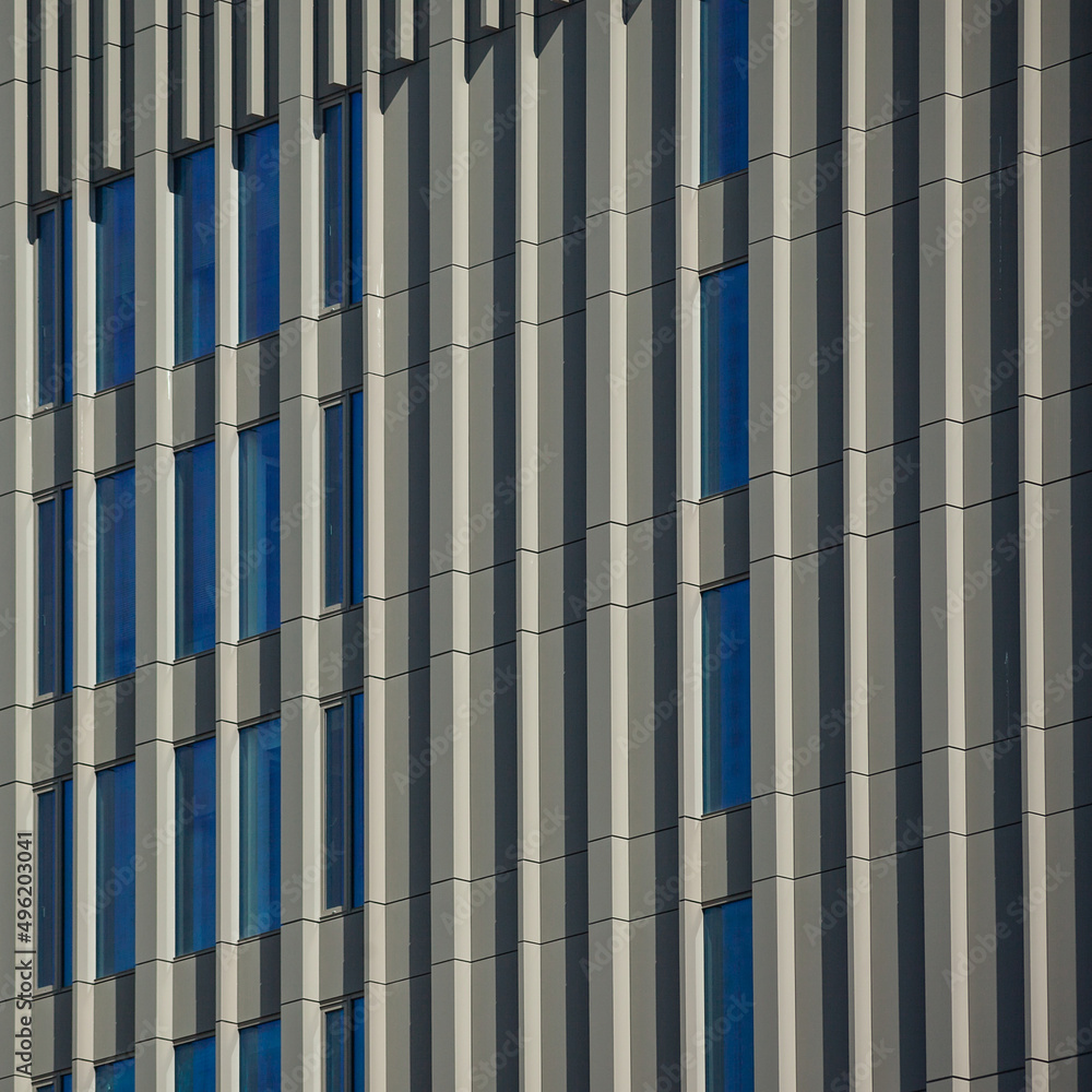custom made wallpaper toronto digitalModern building facade. 
vertical lines abstract facade in modern office building