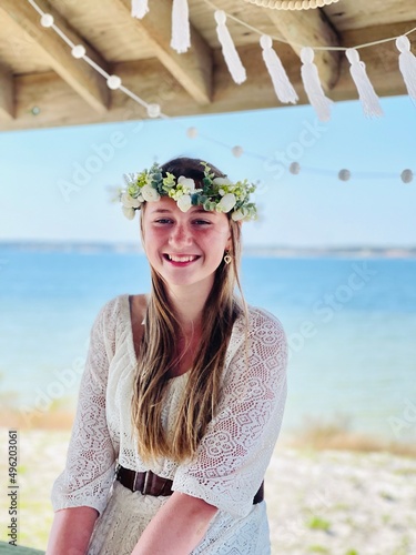 portrait of a woman on the beach