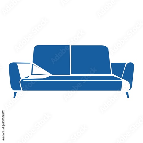sofa vector silhouette illustration