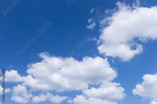 Blue sky with white clouds