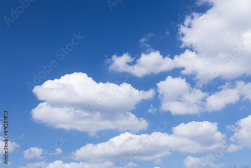 Blue sky with white clouds © Martina